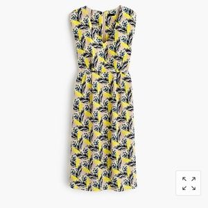 J. Crew 100% Silk Like New Multi Print Dress